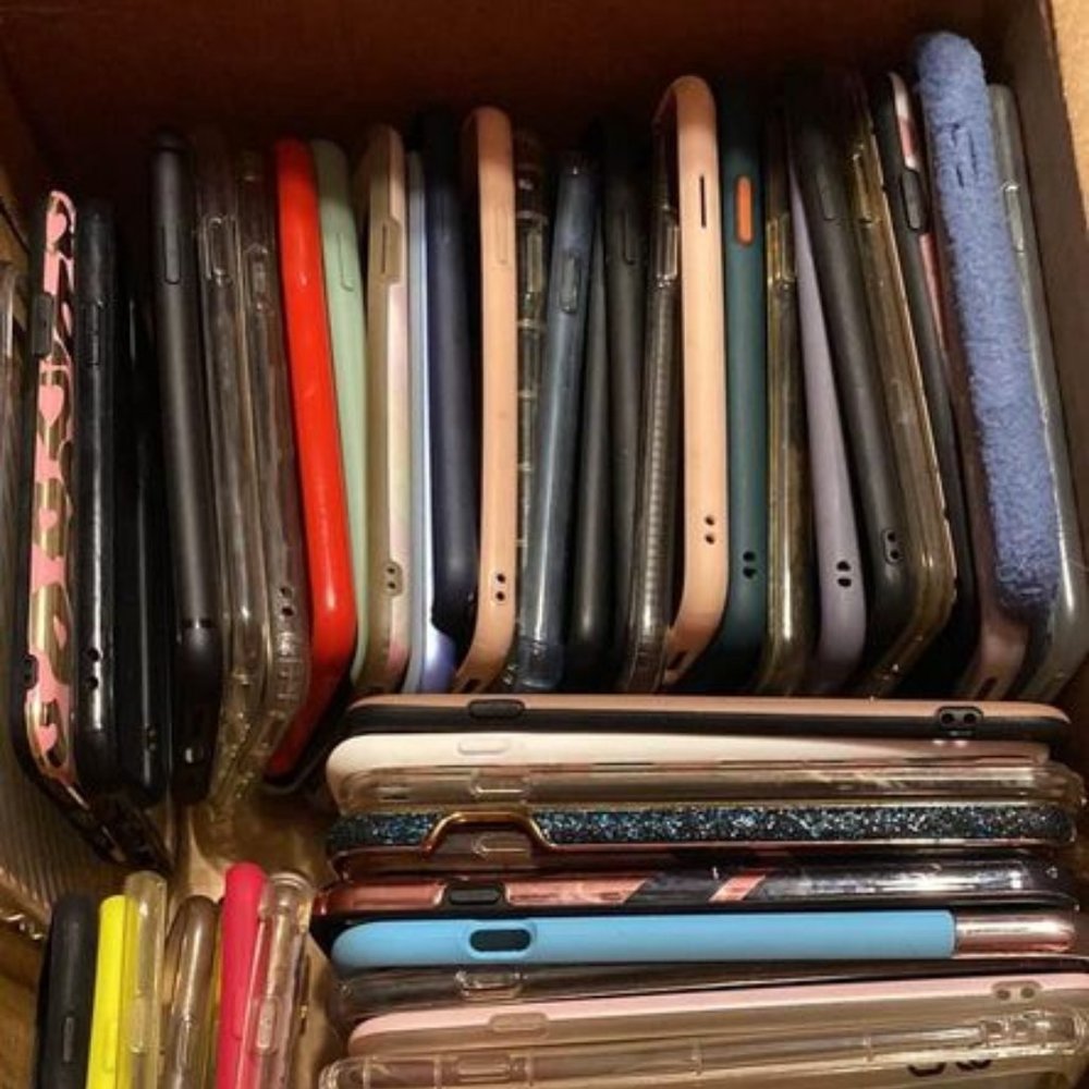 iPhone cases 11 pro max, 8+, and 7s